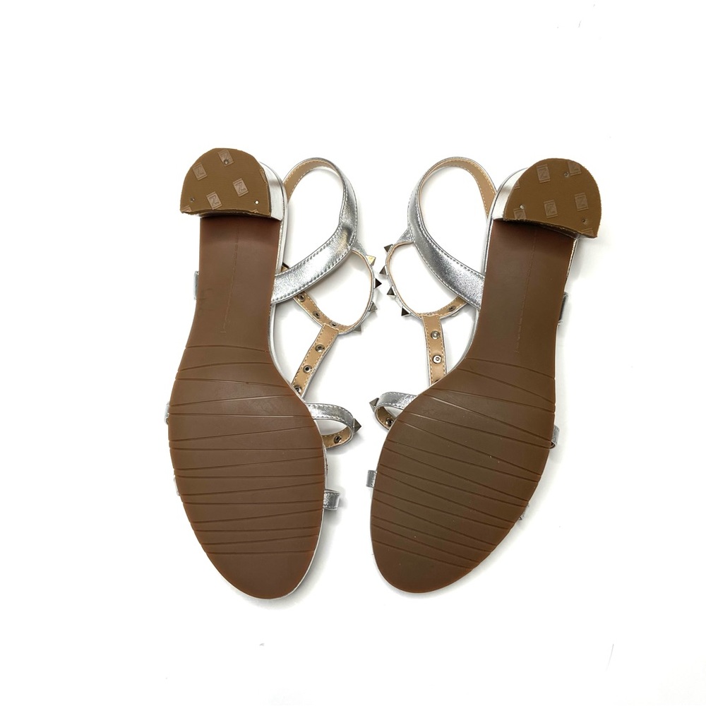 JILDOR Silver Napa Midge T-Strap Studded Sandal - Picture 5 of 15